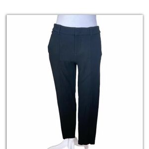 Vince Wool Blend Cropped Trousers Black stretch Sz 2